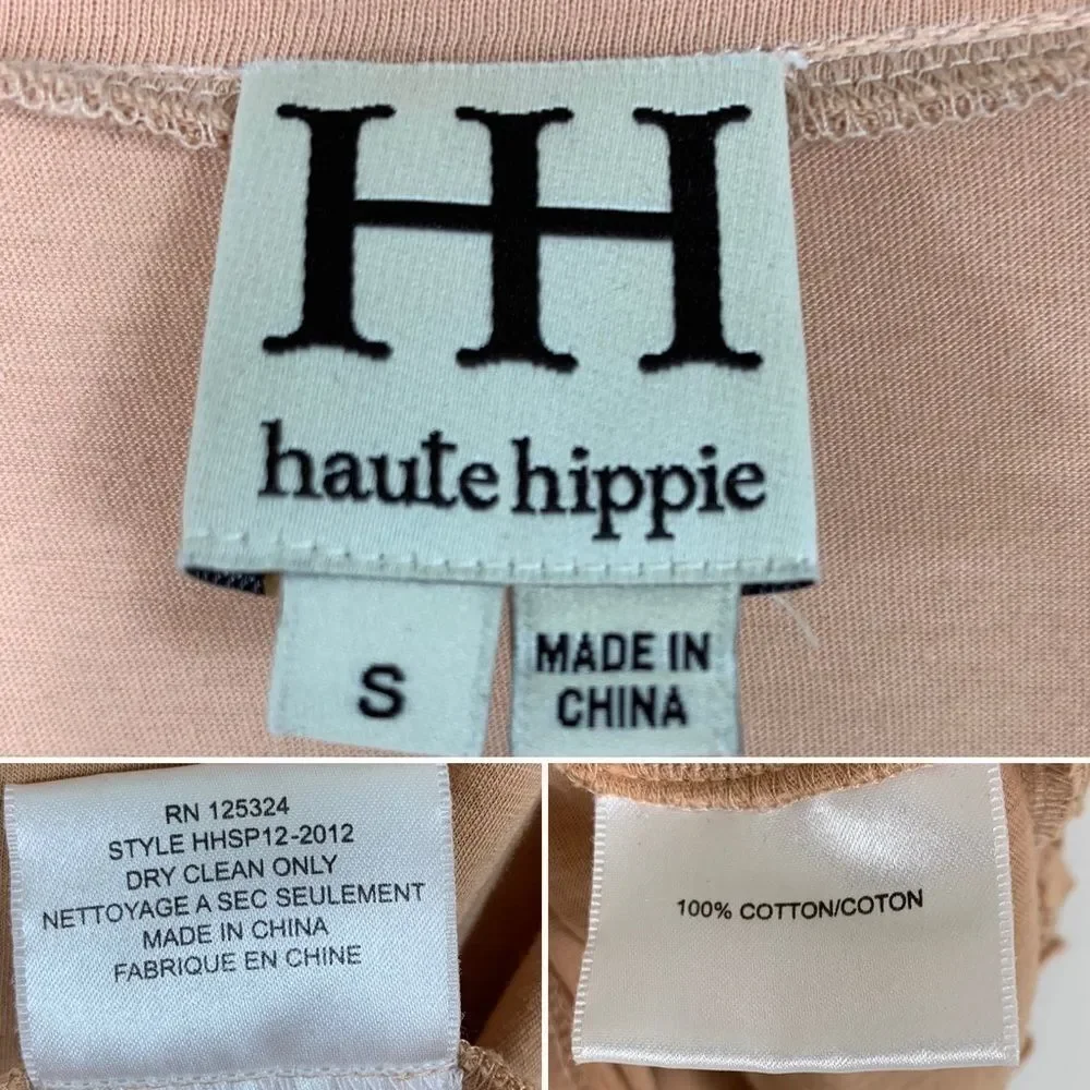 Haute Hippie Oversized Fringe Tee Small - Picture 10 of 10